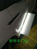 斯柯达野帝车门不喷漆凹陷修复对比图