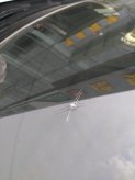 通辽汽车玻璃裂痕修复之大米字综合裂痕